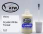 Preview: Volvo, Crystal White Tricoat, 707: 20ml Lackstift, von ATW Autoteile West.